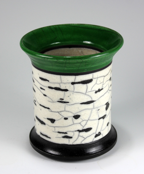 Birch Bark Summer Raku Vase