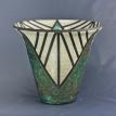 Flared Rim with Art Deco Triangles