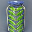 Green Leaves Art Deco Vase